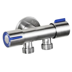 Stainless Steel One Into Two Three-Way Angle Valve
